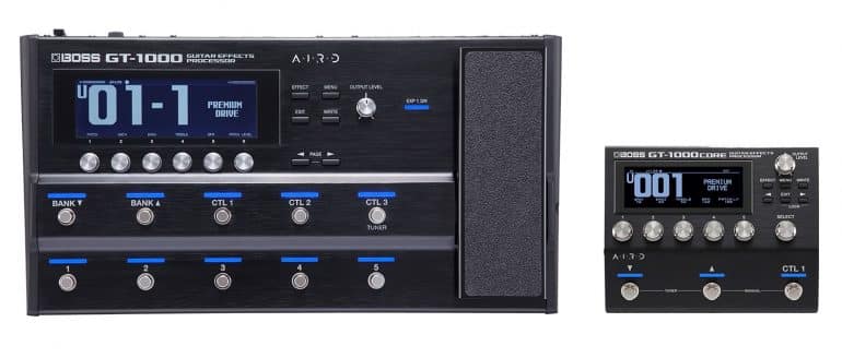 BOSS Version 4.0 (GT-1000) and Version 2.0 (GT-1000CORE)