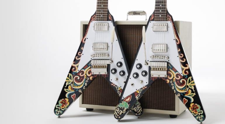 Jimi Hendrix Love Drops Flying V