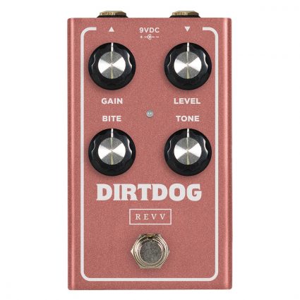 Revv Limited Edition Joey Landreth Signature Dirt Dog Overdrive Pedal in Sunset Rose