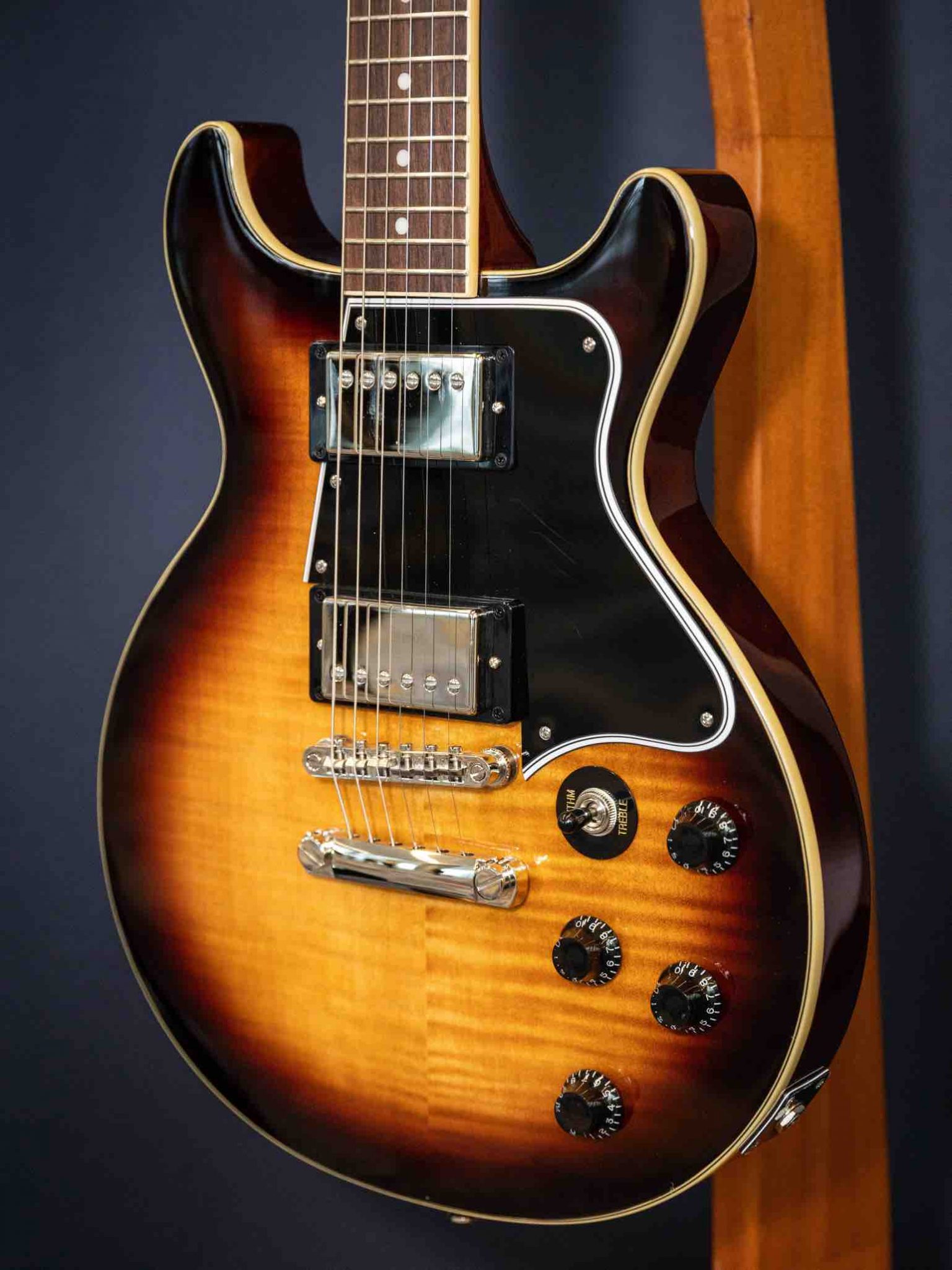 The new Epiphone Les Paul Special Double Cut Figured is set to be one of the stars of the Inspired by Gibson Collection