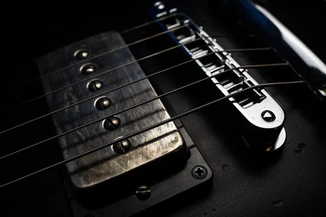 Aged Matt Bellamy Manson Guitar Works Matt Bellamy Black Edition electric guitar with integrated Z-Vex Fuzz Factory and MIDI controller strip.