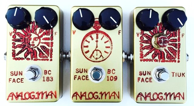 Analog Man Sun Face Pedals