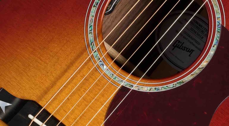 Gibson Songwriter Recording Artist with L.R. Baggs HiFi system