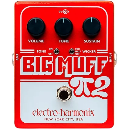 Electro-Harmonix Big Muff Pi 2 Fuzz Pedal With Tone Wicker