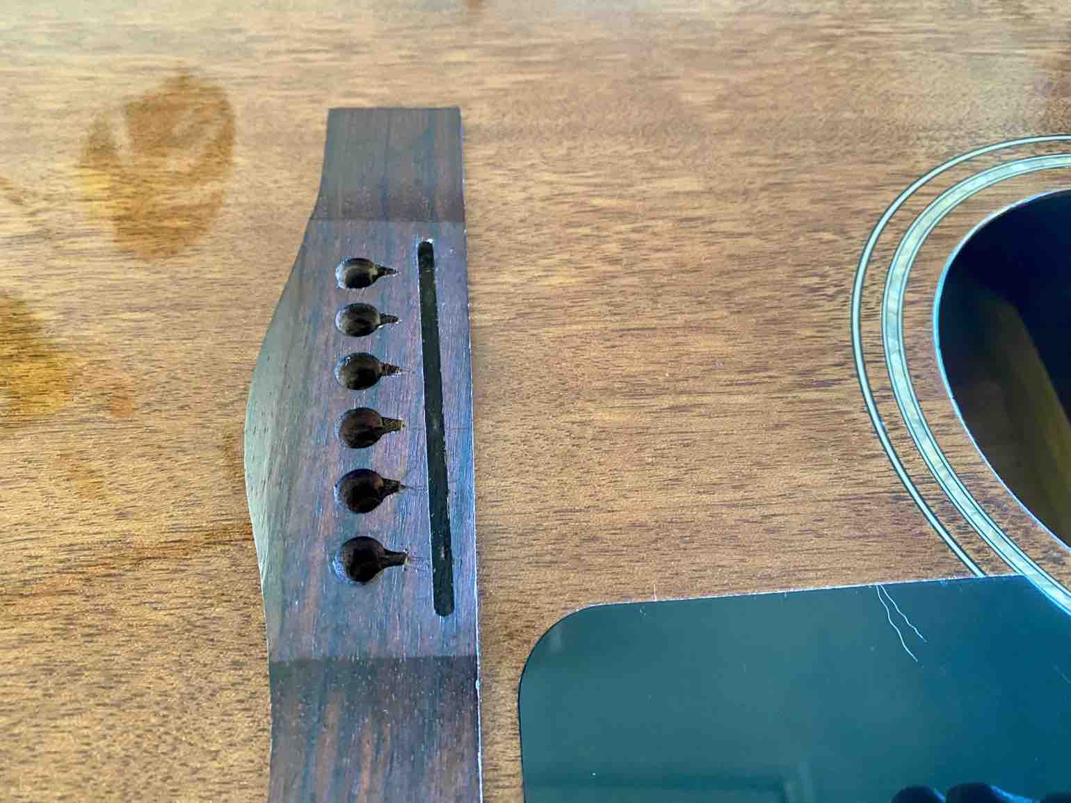 Slotted Acoustic Guitar Bridge