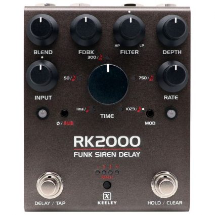 Keeley Electronics RK2000 Funk Siren Freeze Hold Delay Effects Pedal