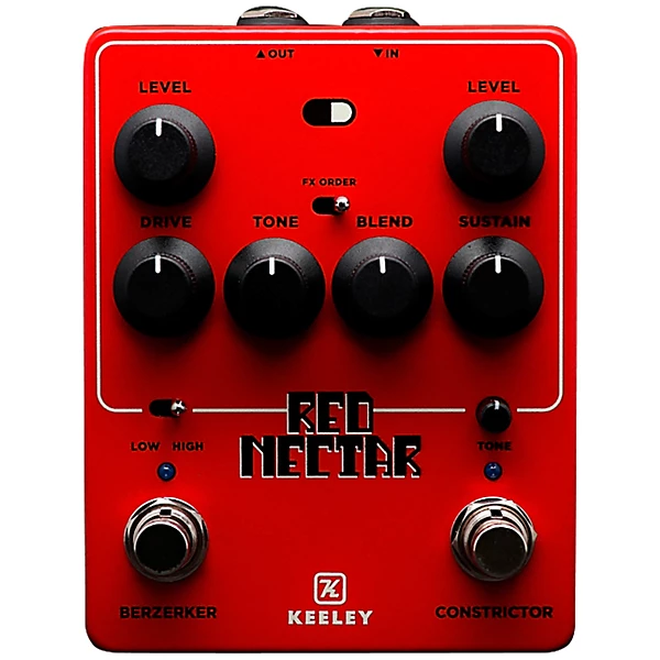 Keeley Red Nectar Overdrive & Compressor Pedal