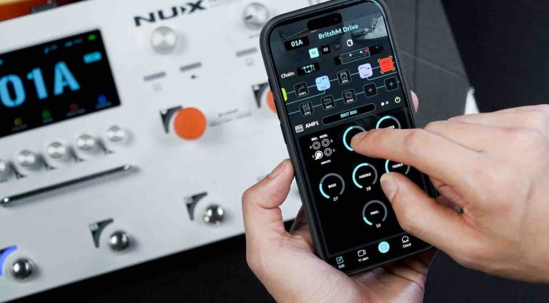 NUX Audio app integration allows for fast, wireless editing and patch management