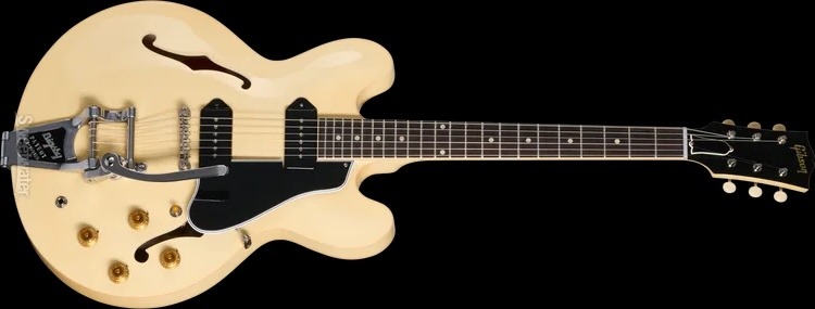 Gibson Custom 1959 ES-330 Reissue with Bigsby Electric Guitar - Antique White copy