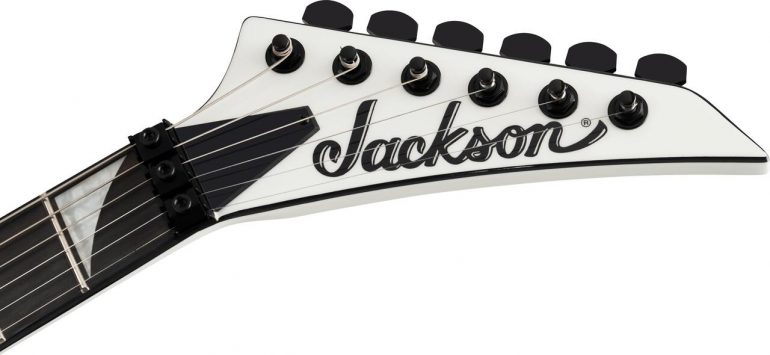 Jackson Pro Series Signature Rob Cavestany Death Angel in Snow White Headstock