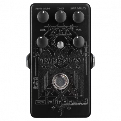 Catalinbread Talisman Blackout studio plate reverb guitar pedal limited edition black finish