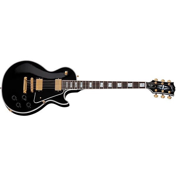 Gibson Custom Les Paul Custom Long Scale Electric Guitar - Ebony copy