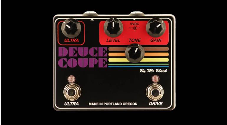 Mr Black Deuce Coupe Overdrive Pedal with up to +56dB Gain