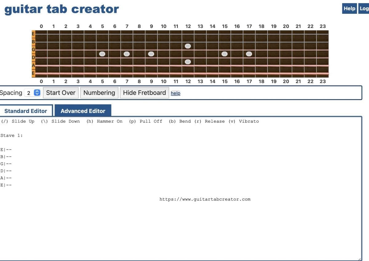 Guitar Tab Creator