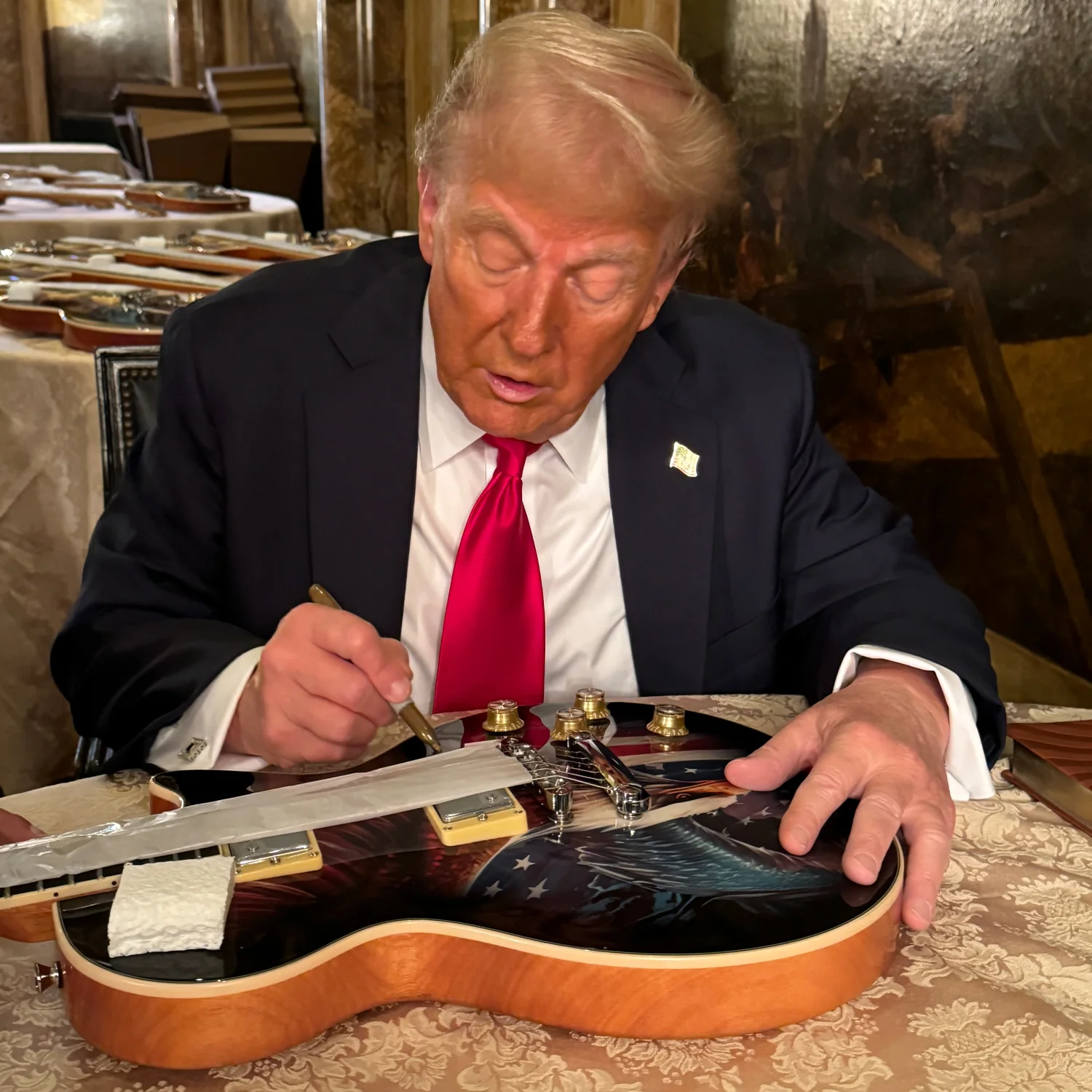 Donald Trump Guitars American Eagle Series Guitar Discussions on theFretBoard